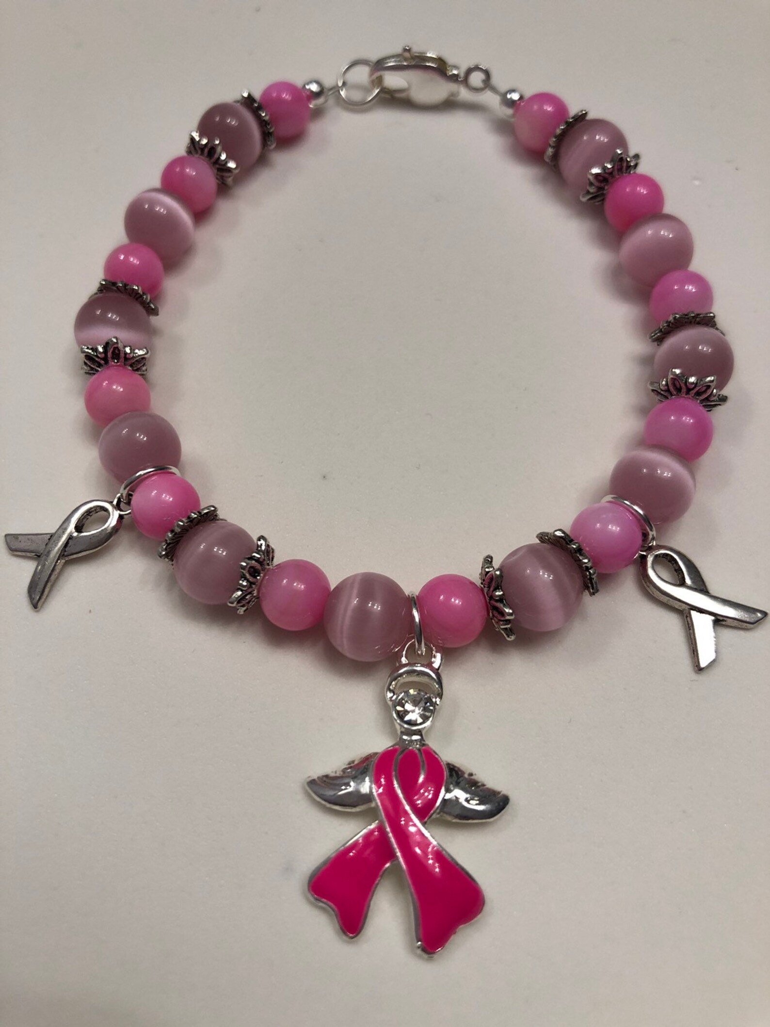 Breast Cancer Bracelet Etsy