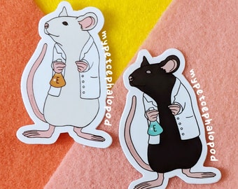 Lab Rat Stickers - Etsy