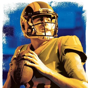Jared Goff Los Angeles Rams 22x34 Poster
