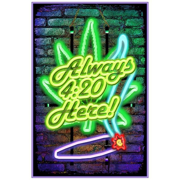 Always 420 - Non Flocked Blacklight Poster(24"x36")