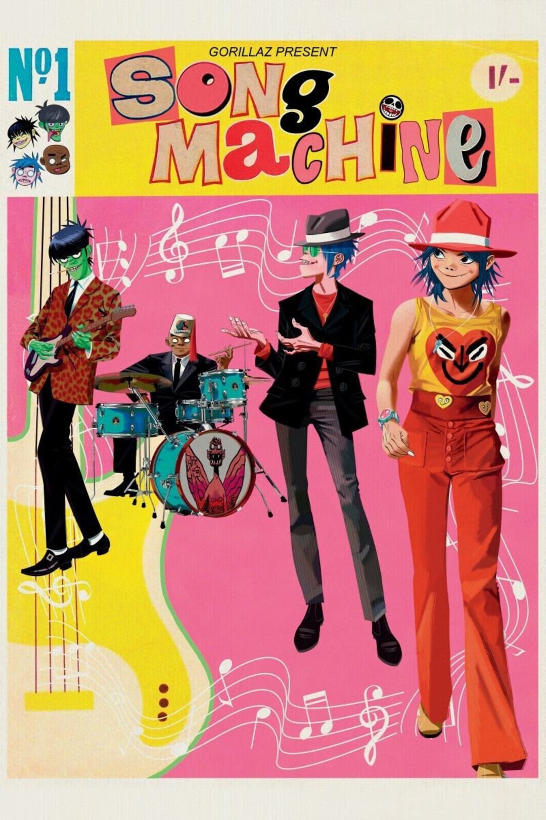 Gorillaz Song Machine 24x36 Poster