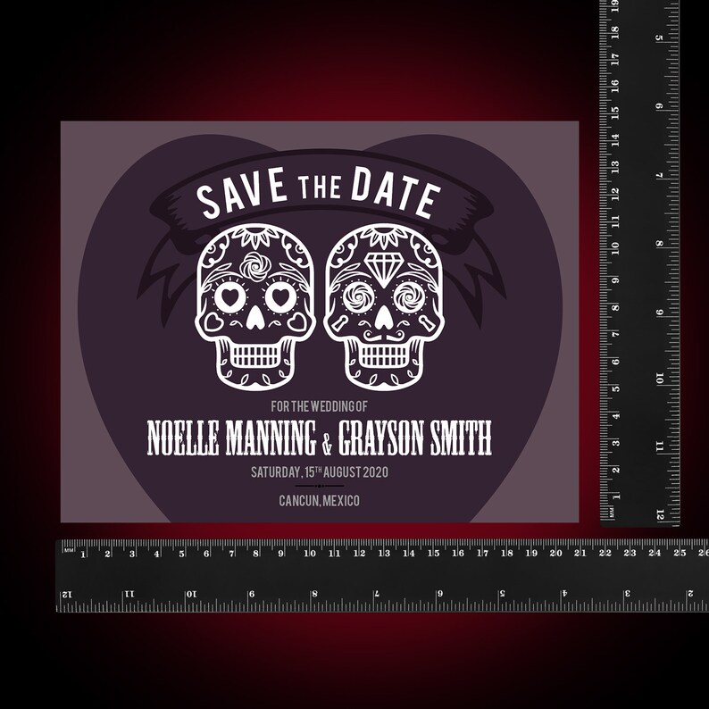Save the Date Dia de los Muertos Printable