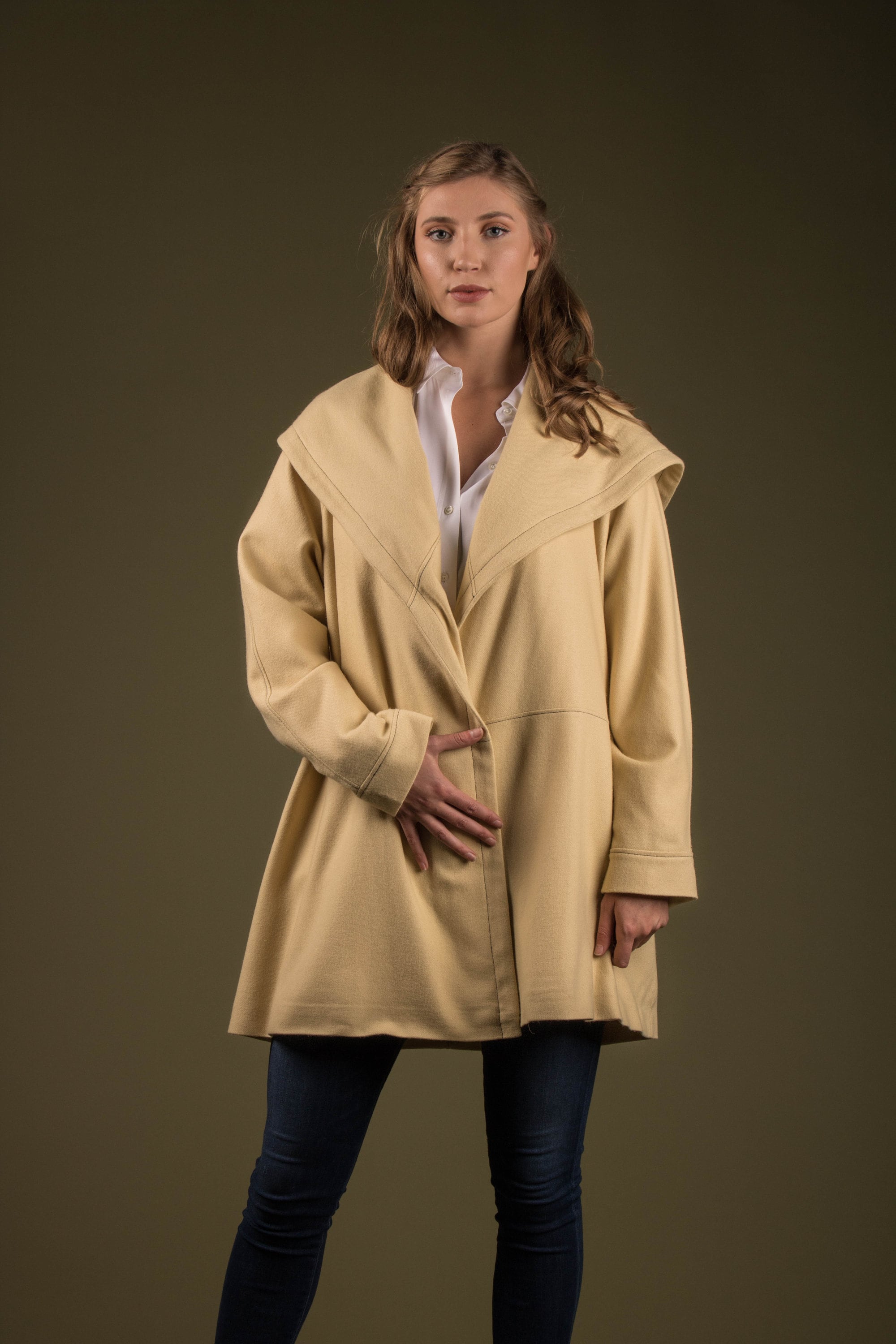 Melton Wool Hooded Jacket (wool Lined) - Etsy