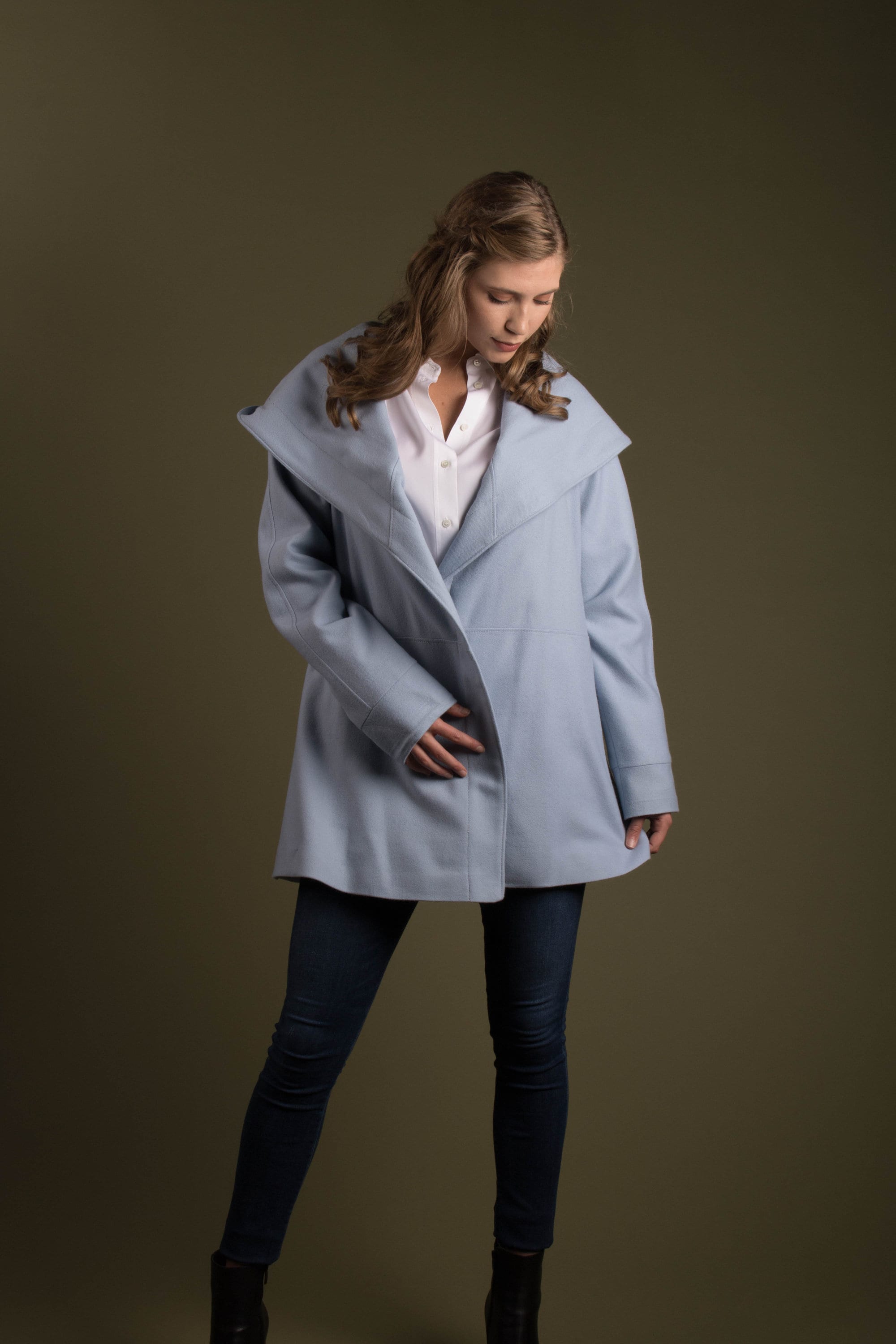 Melton Wool Hooded Jacket - Etsy