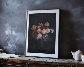 Floral Fine Art Print | Sapphic Love Story | Dark and Moody Photography