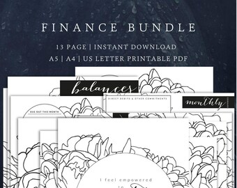 Comprehensive Financial Planning Bundle | Master Your Finances | Planner Printable | A5, A4 and US Letter