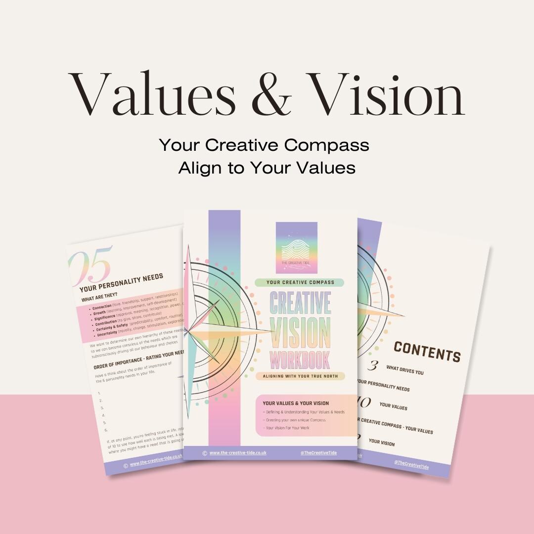 Your Creative Compass | Values & Visions Workbook for Creatives - Etsy