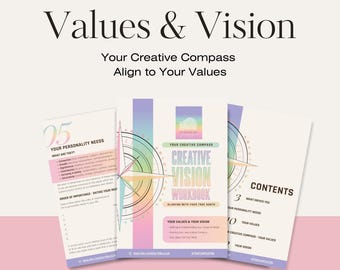 Your Creative Compass | Values & Visions Workbook for Creatives