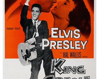King Creole 1958 Elvis Presley Cult Movie Poster Reprint 18x12