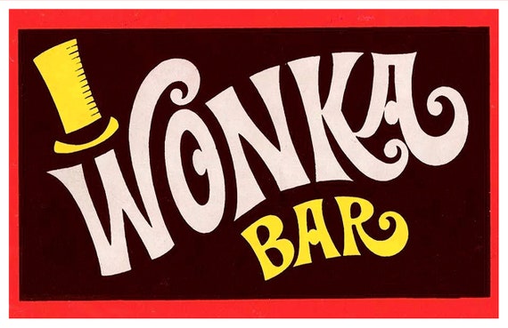 Wonka Bar Etsy