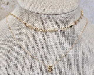 BARRU Set Di 3 Collane A Strati Per Donna – Oro, Choker Con Ciondolo Cerchio E Catene, Placcato 14K, Ipoallergenico