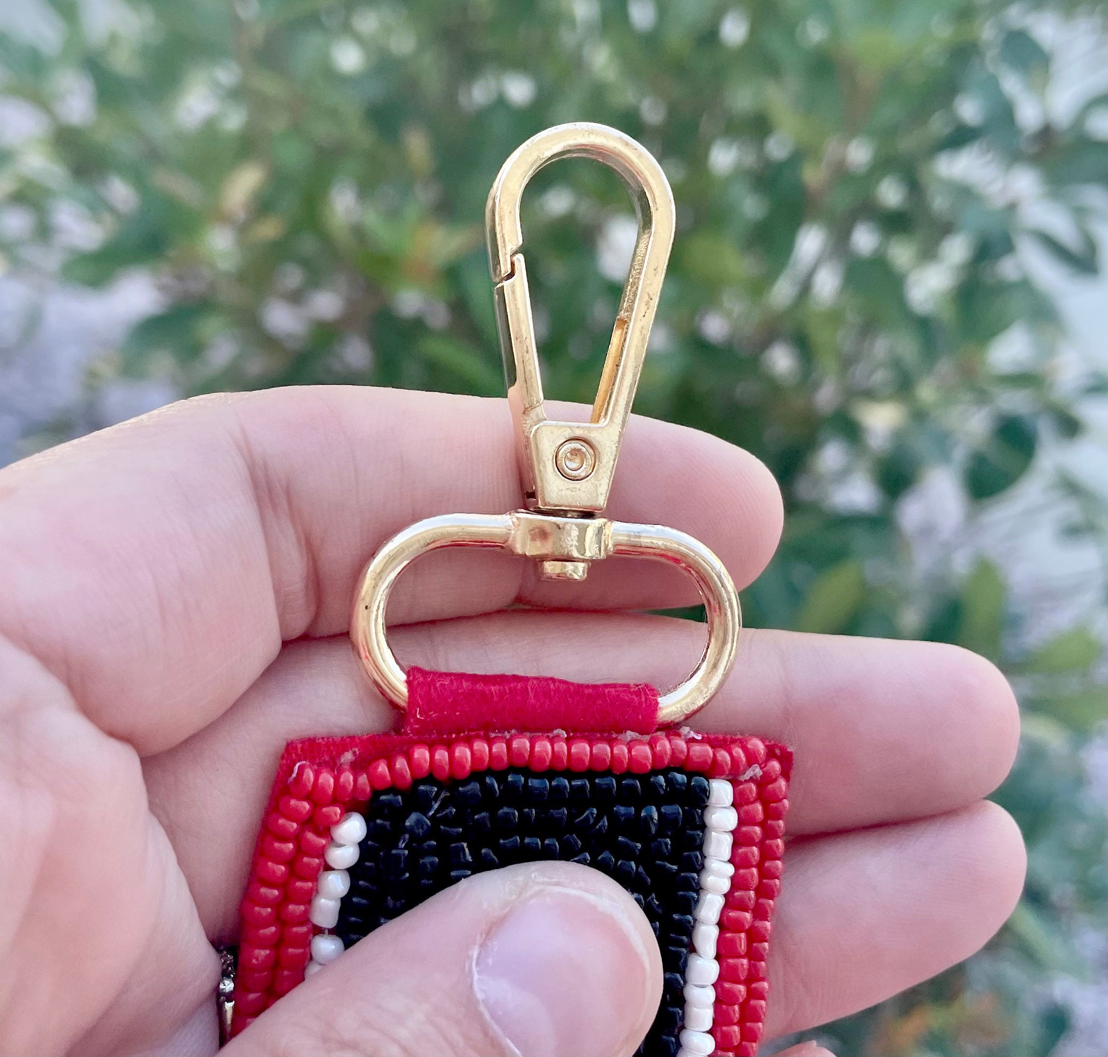 Star Beaded Bag Strap - Red and Black — The Horseshoe Crab