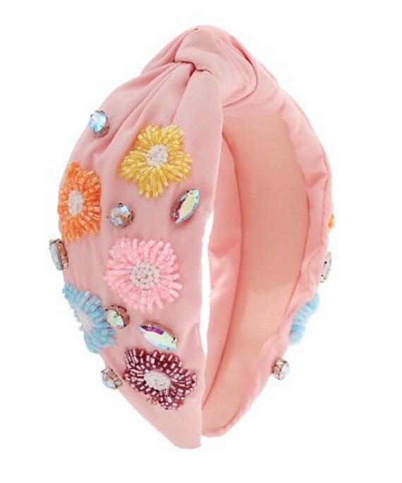Flower Headband / Knot Top / Pink Multicolor / Flowers  display picture 1