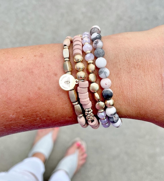 Etsy stone best sale bracelets