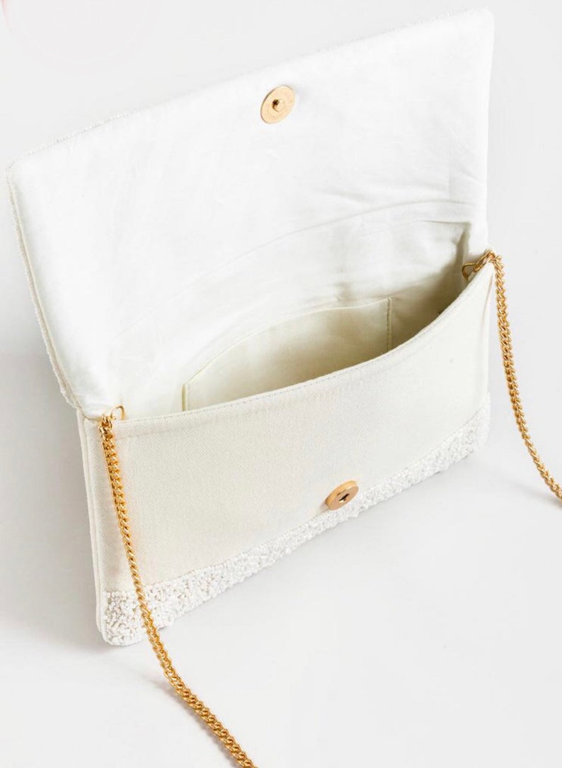 Beaded Happily Ever After Clutch Purse / Snap Closure / Chain Etsy