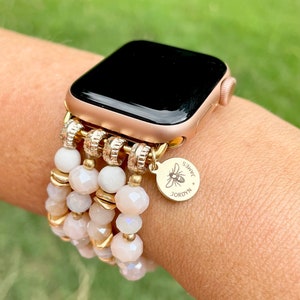 Beaded Watch Band / Compatible With Apple / 38mm 40mm 41mm 