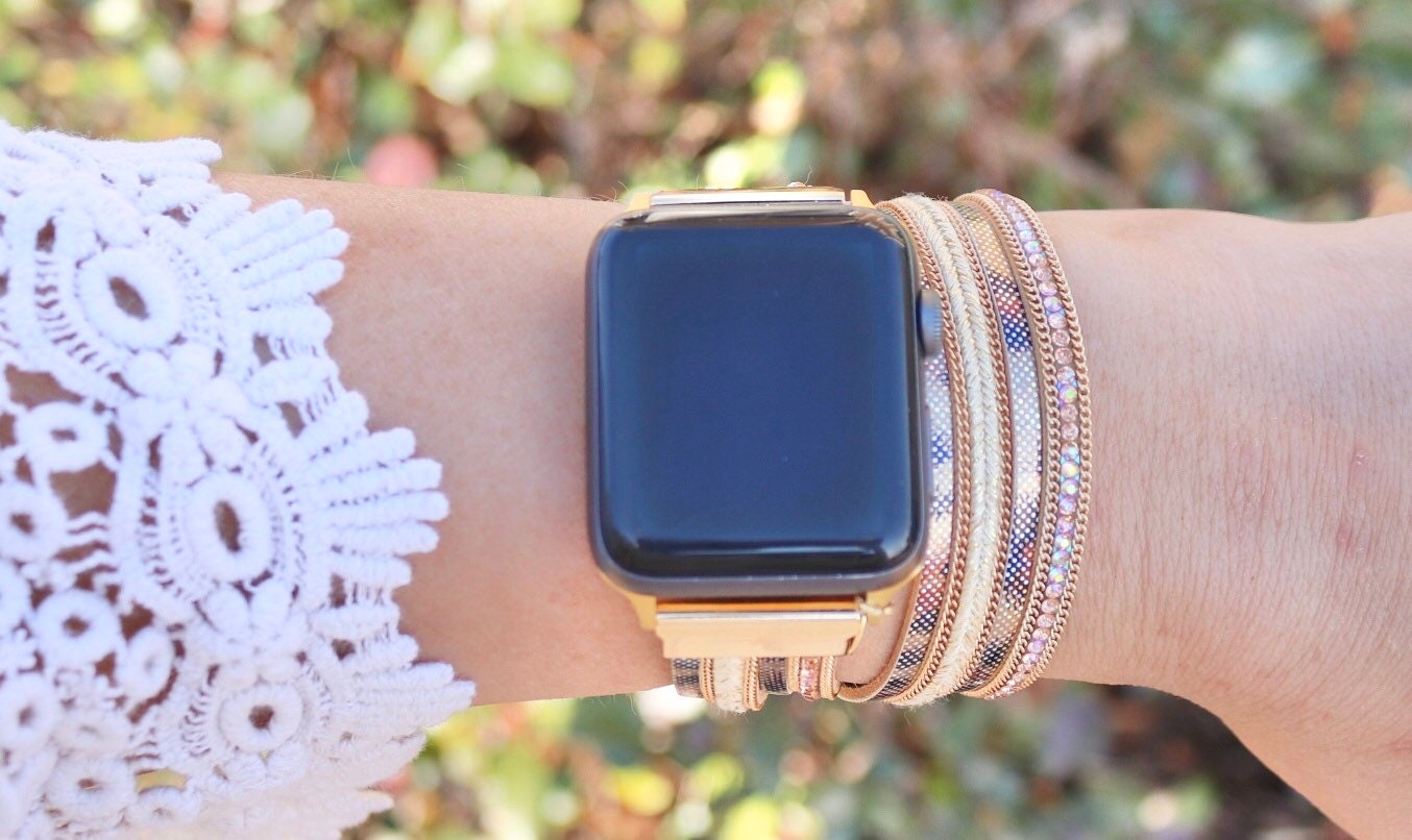 Wrap Apple Watch Band / 42mm 44mm 45mm / Animal Print 