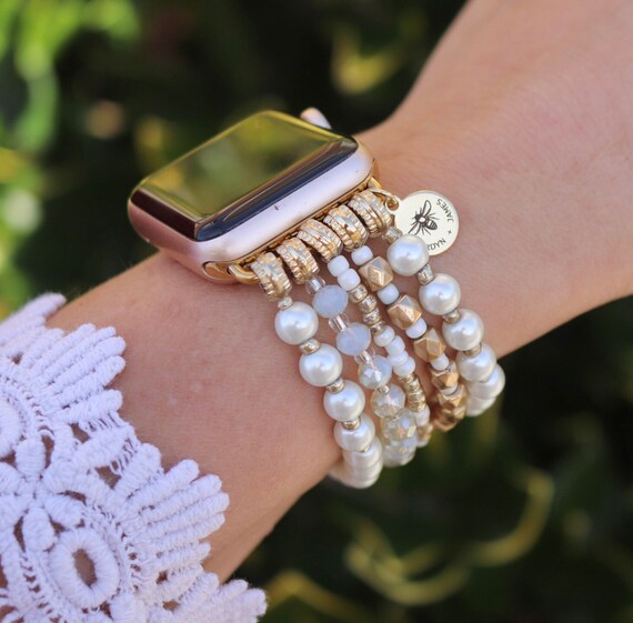 Pearl Beaded Watch Band / Compatible With Apple / 38mm 40mm Etsy