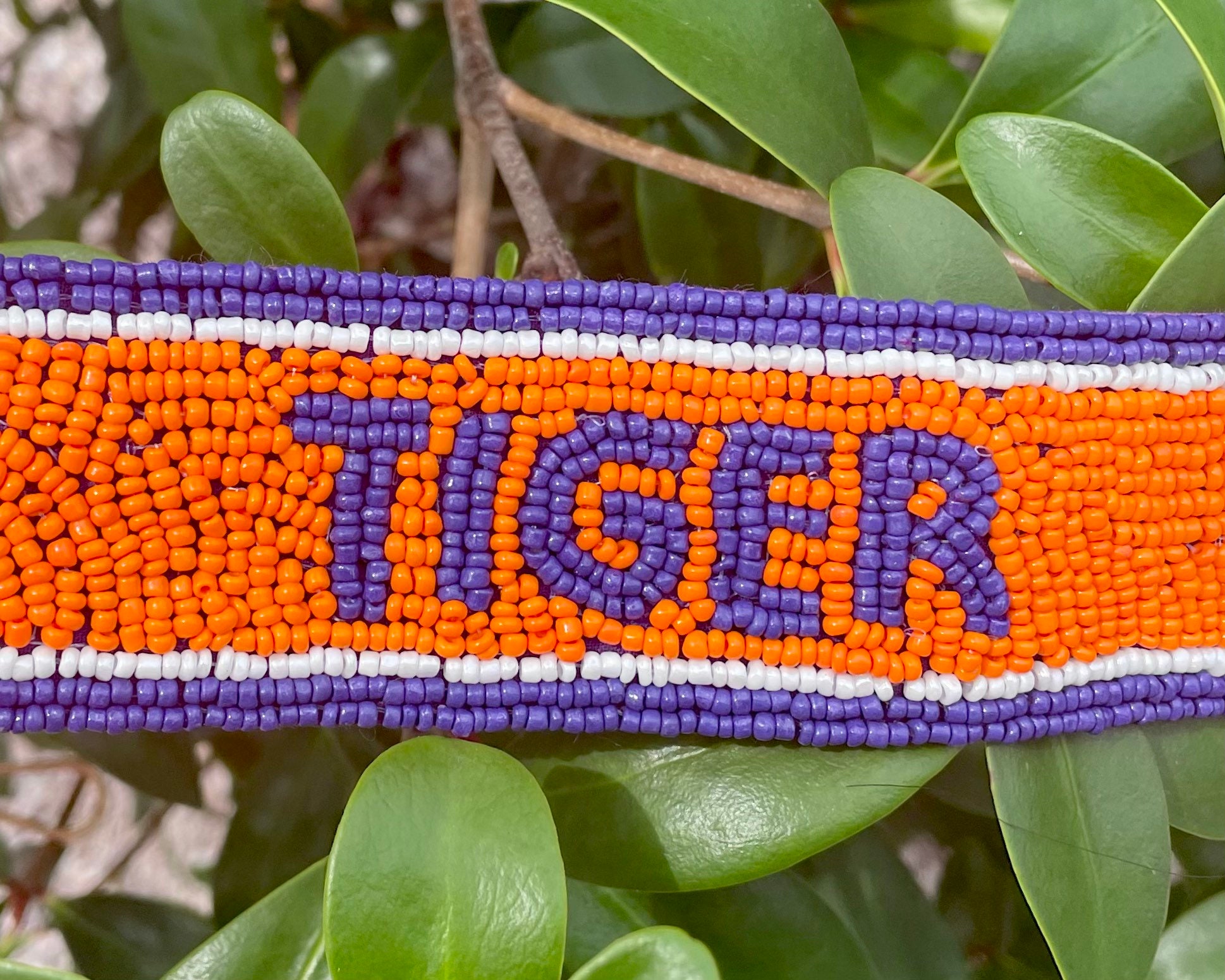 LSU Beaded Purse Straps, Lousana State Unversty Football, Talgate