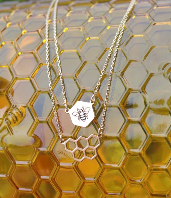 Bee hive necklace outlet