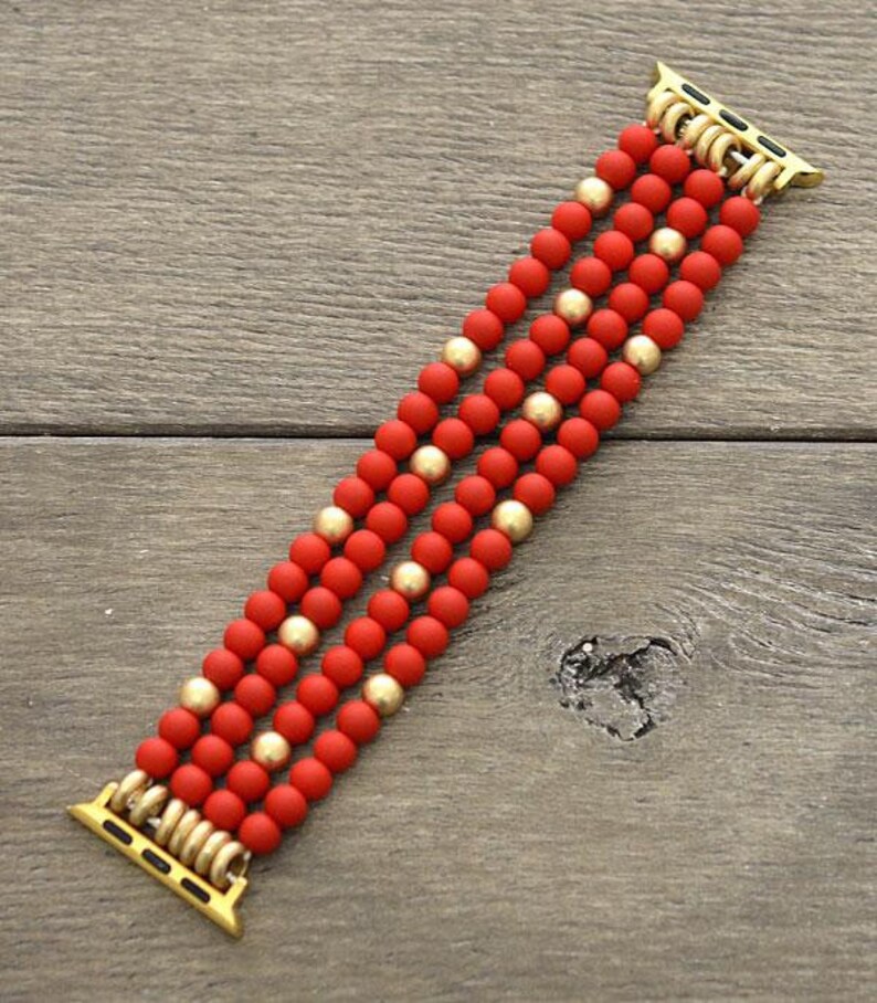 Beaded Apple Watch Band / 38mm or 40mm / Smart Watch Stretch Etsy