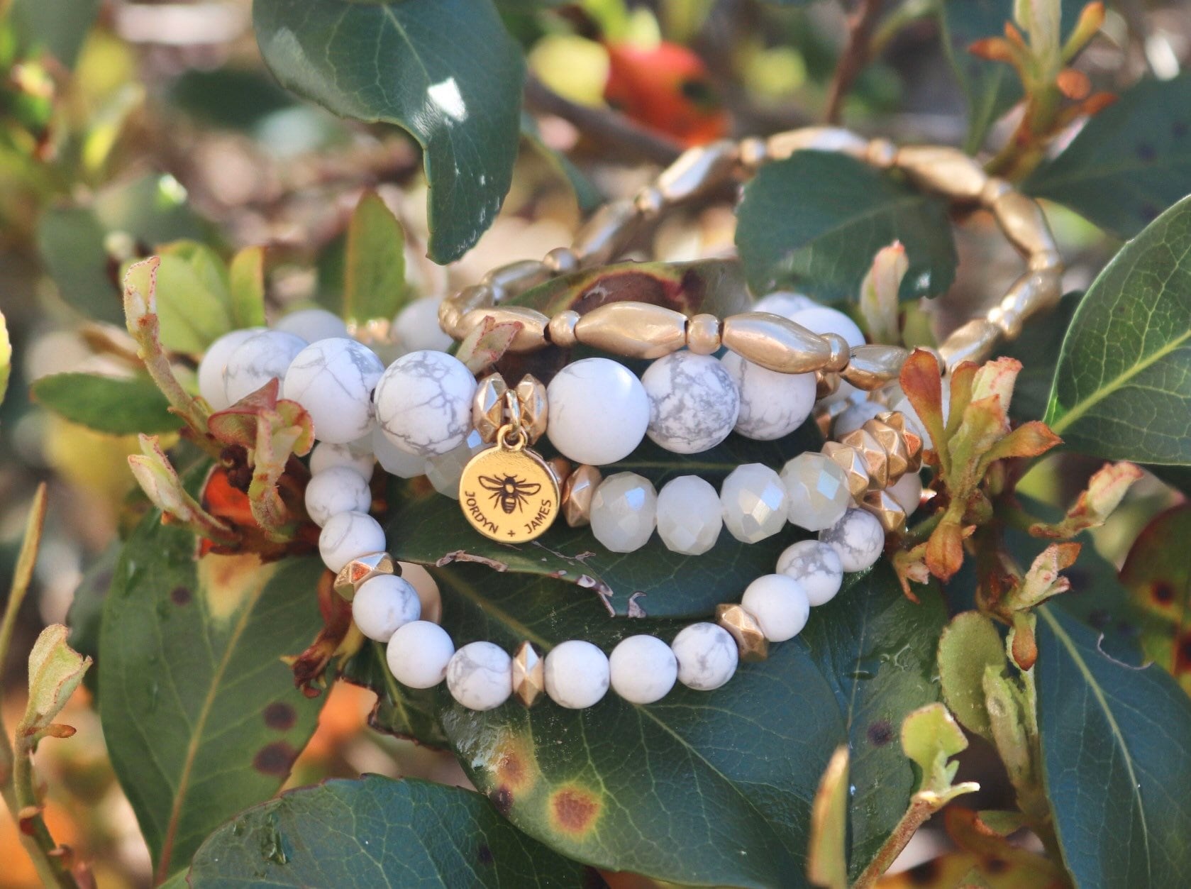 Set De 3 Bracelets élastiques IKITA Paris - Perles En Verre Carré Bleu/gris - Bohémien - Diamètre 60mm Extensible