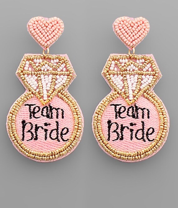 Team bride hotsell earrings
