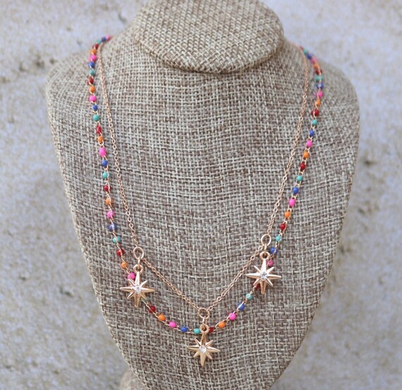 Outer Banks Inspired Choker Necklace North Star OBX Jewelry