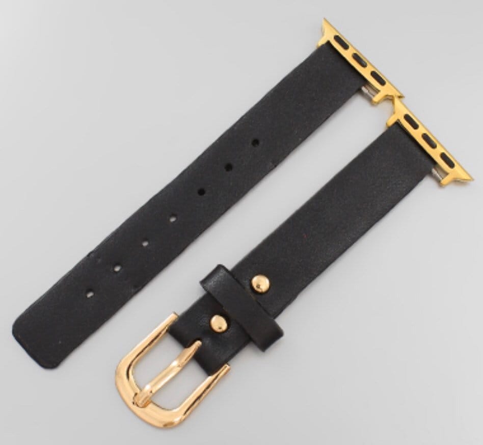 Genuine Leather Watch Band - Thin, Soft, Non-Padded With Suede Lining - Choose Width (16, 18, 20, 22mm) & Color