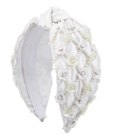 J. Crew - Beaded Pearl Knot Top Headband display picture 1