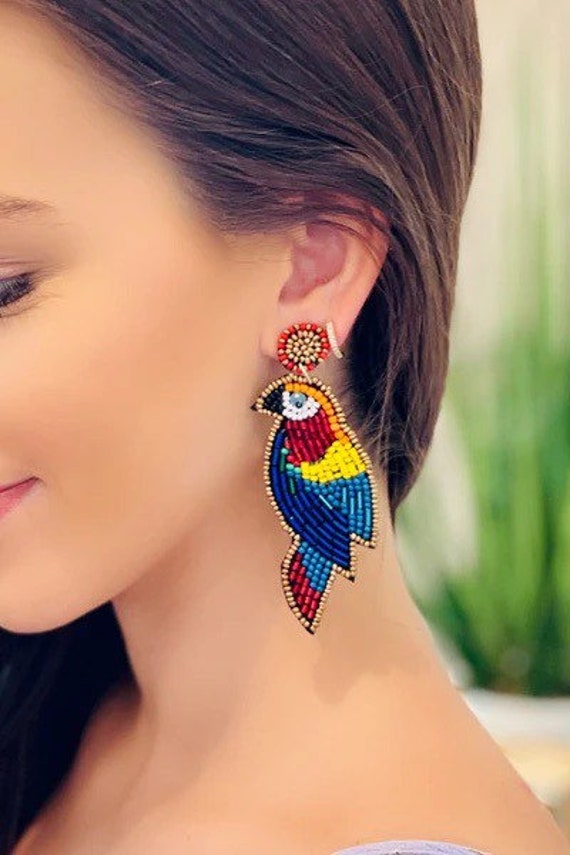 Orecchini Pendenti Bohémien Con Perline Colorate Fatte A Mano - Gioielli Estivi Per Donna, Regalo Spiaggia - 2