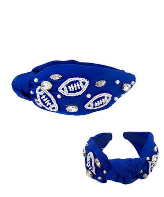 Lily Posh Tiger Football  Game Day Knot Headband,  Beaded Headband Tiger Knot Headband, Football Game Day Headband, LSU | eBay main image 4