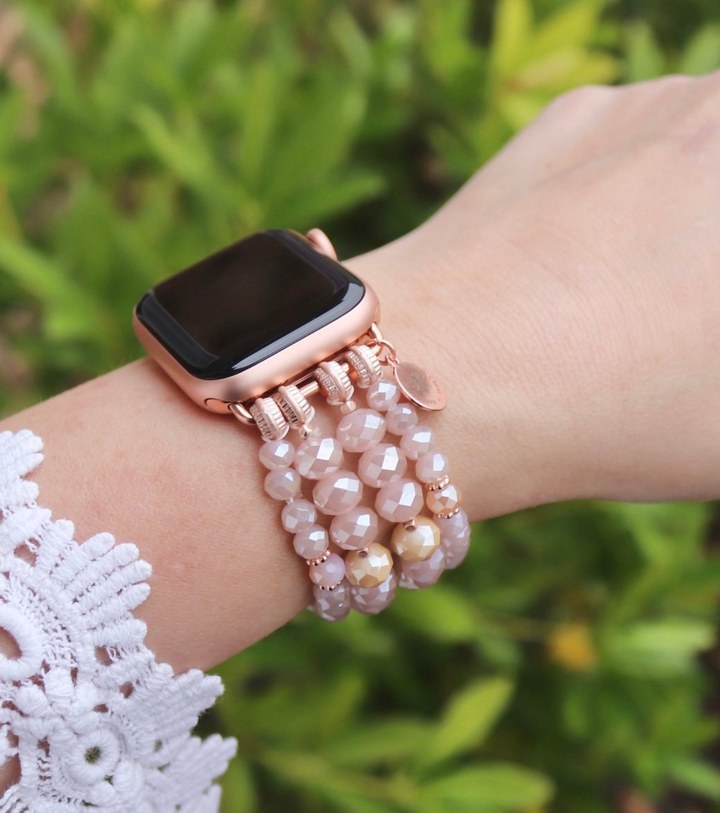 Beaded Watch Band / Compatible With Apple / 38mm 40mm 41mm  display picture 2