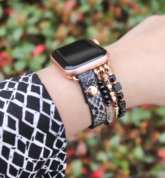 Beaded Animal Print Watch Band / Compatible With Apple / 38mm - Etsy Beaded Animal Print Watch Band / Compatible With Apple / 38mm - Etsy