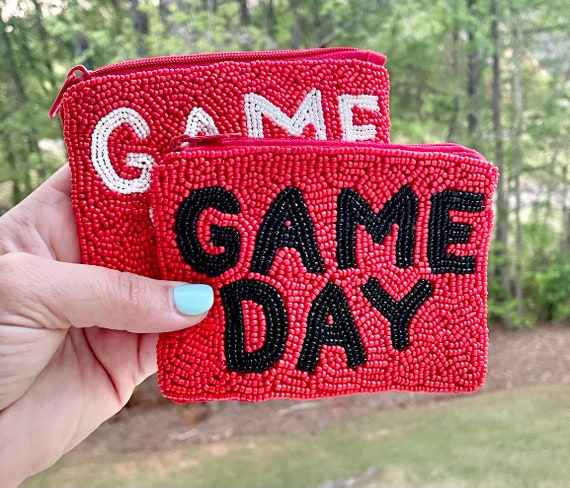 Game On Beaded Coin Bag Game On Beaded Coin Bag
