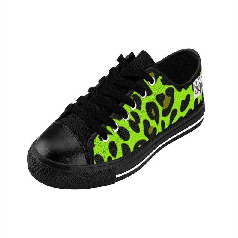 LIME LEOPARD Women/'s Sneakers
