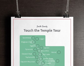 Touch the Temple - Utah Temple Map