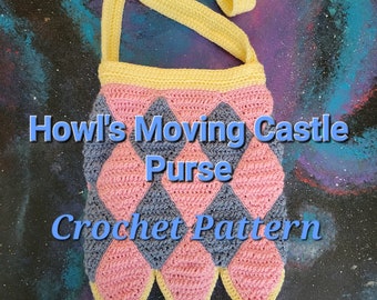 Studio Ghibli Howls Moving Castle Purse Crochet Pattern