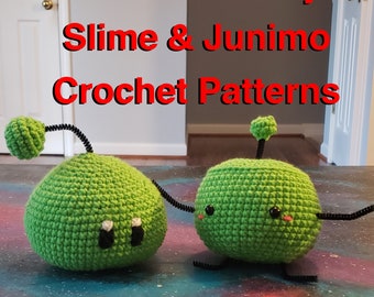 Stardew Valley Inspired Slime and Junimo Duo Crochet Pattern | Beginner Amigurumi