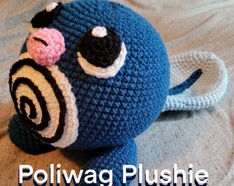 Poliwag Pokemon Plushie Crochet Pattern