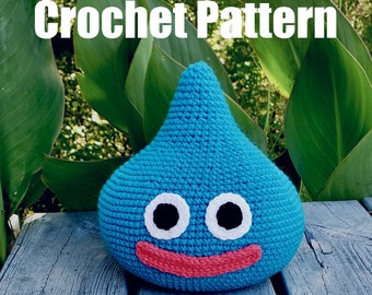 Dragon Quest Slime Beginner Amigurumi Crochet Pattern