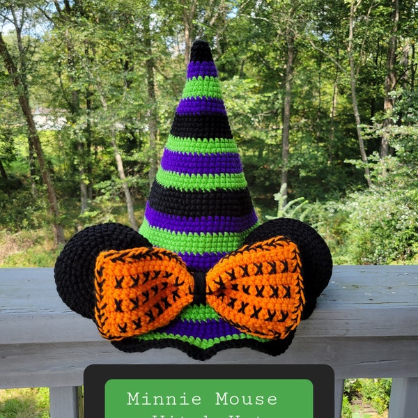 Mouse Witch Hat Crochet Pattern