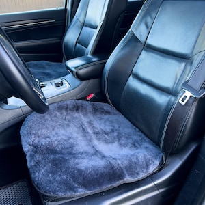 Sheepskin 100% Universal Auto Seat Cover, Genuine Sheepskin Car Seat Protector, Natural Wool Cushion,Premium Automotive Sheepskin Seat Cover