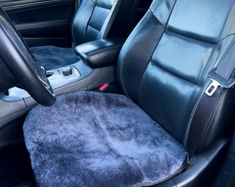 Sheepskin 100% Universal Auto Seat Cover, Genuine Sheepskin Car Seat Protector, Natural Wool Cushion,Premium Automotive Sheepskin Seat Cover