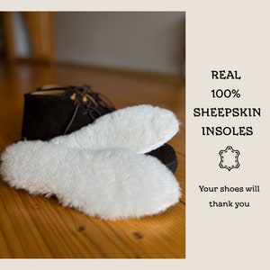 Äkta fårskinnsinlägg, set med 2 par, skofoder i 100 % ullfleece