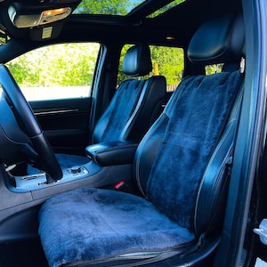 Genuine Sheepskin Car Seat Cover: Universal Fit, Real Wool Protector