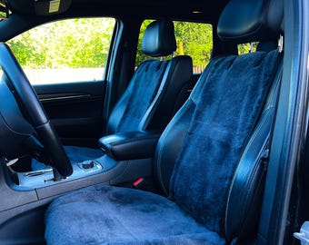 Genuine Sheepskin Car Seat Cover: Universal Fit, Real Wool Protector