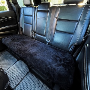 Universal Sheepskin Cover for the Back Seat of the Car 55х20 inch, Real Lambskin Chair Cover, Genuine Sheepskin seat Cover, Wool Cover