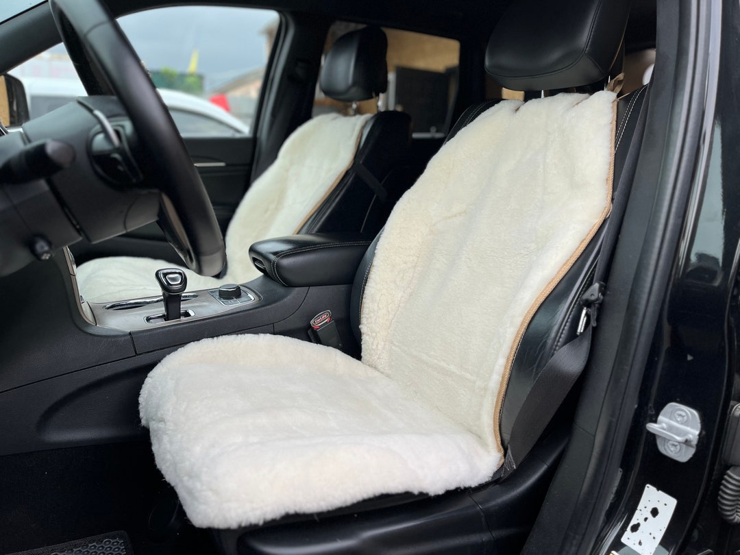 Genuine Sheepskin Car Seat Cover: Universal Fit, Natural Comfort - Etsy
