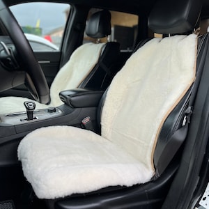 Genuine Sheepskin Car Seat Cover: Universal Fit, Natural Comfort